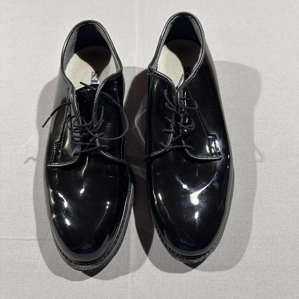 Bates High-gloss Uniform Oxford Shoes Men’s Size 12 Slip Resistant Non Marking